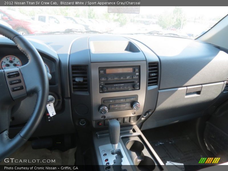 Blizzard White / Sport Apperance Gray/Charcoal 2012 Nissan Titan SV Crew Cab
