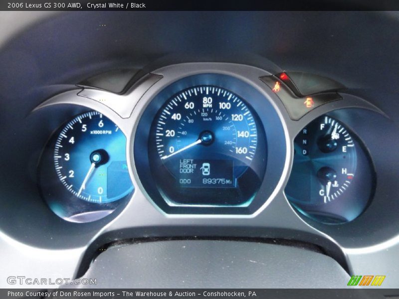 Crystal White / Black 2006 Lexus GS 300 AWD