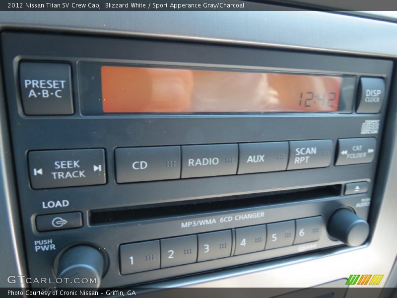 Blizzard White / Sport Apperance Gray/Charcoal 2012 Nissan Titan SV Crew Cab