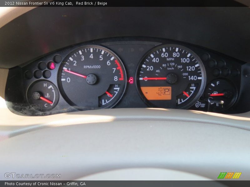 Red Brick / Beige 2012 Nissan Frontier SV V6 King Cab