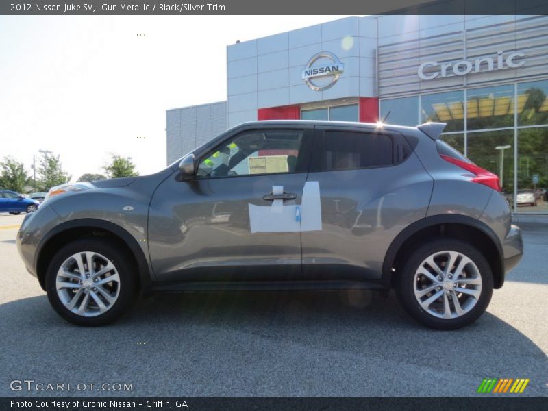 Gun Metallic / Black/Silver Trim 2012 Nissan Juke SV