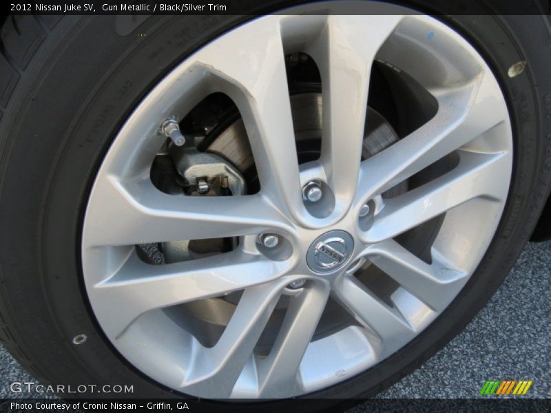 Gun Metallic / Black/Silver Trim 2012 Nissan Juke SV