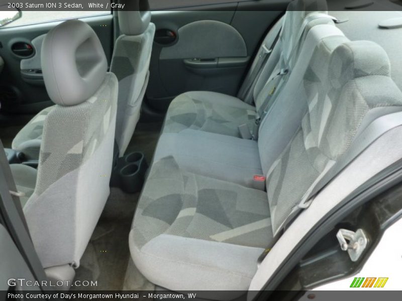 White / Gray 2003 Saturn ION 3 Sedan