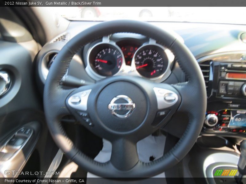 Gun Metallic / Black/Silver Trim 2012 Nissan Juke SV