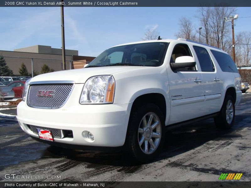 Summit White / Cocoa/Light Cashmere 2008 GMC Yukon XL Denali AWD