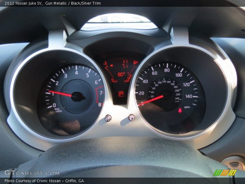 Gun Metallic / Black/Silver Trim 2012 Nissan Juke SV