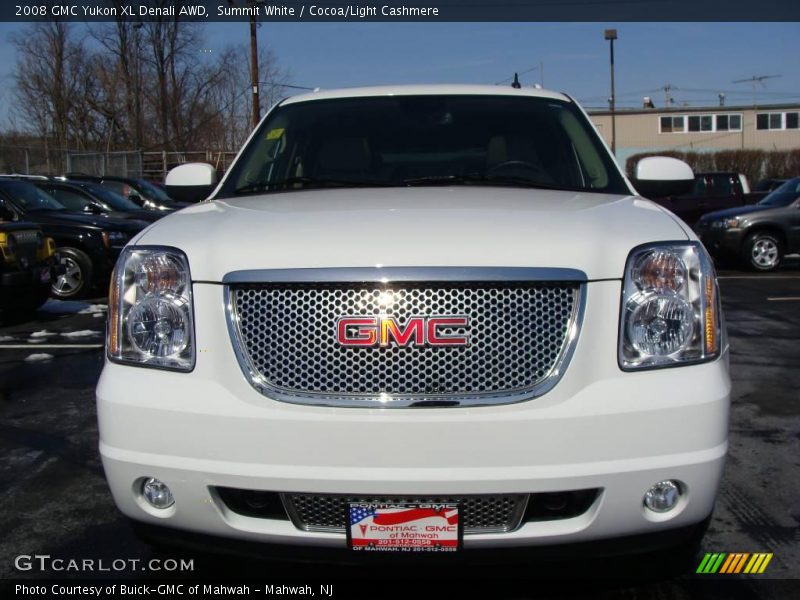Summit White / Cocoa/Light Cashmere 2008 GMC Yukon XL Denali AWD