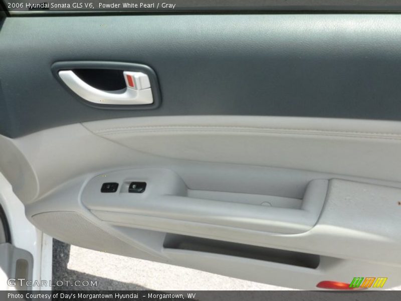 Powder White Pearl / Gray 2006 Hyundai Sonata GLS V6