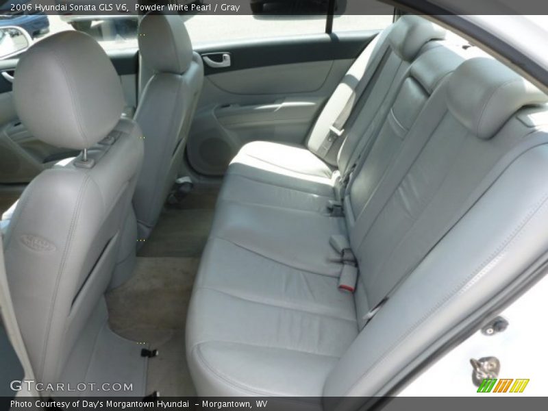 Powder White Pearl / Gray 2006 Hyundai Sonata GLS V6