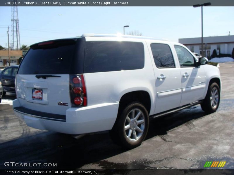 Summit White / Cocoa/Light Cashmere 2008 GMC Yukon XL Denali AWD