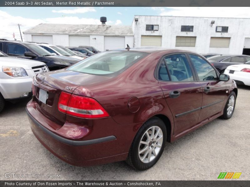 Merlot Red Metallic / Parchment 2004 Saab 9-3 Arc Sedan