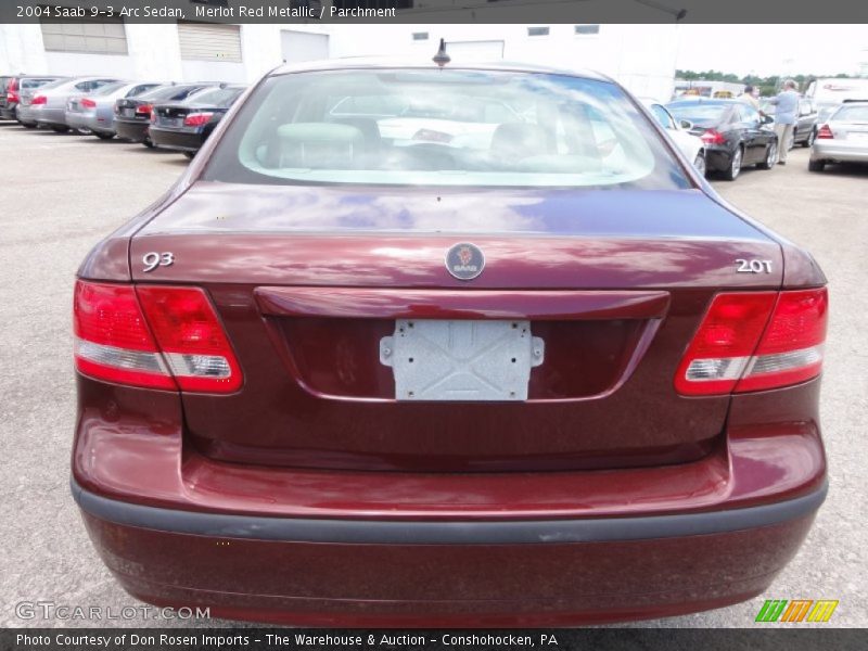 Merlot Red Metallic / Parchment 2004 Saab 9-3 Arc Sedan
