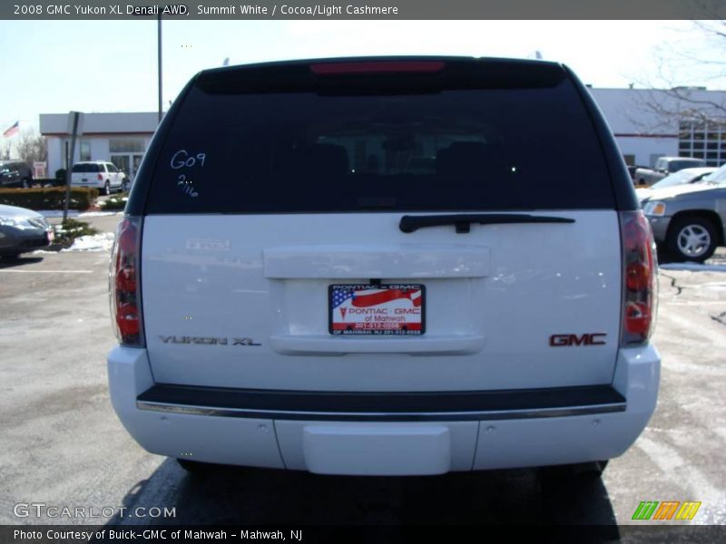 Summit White / Cocoa/Light Cashmere 2008 GMC Yukon XL Denali AWD