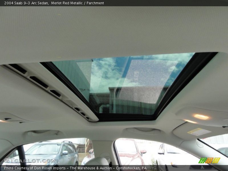 Sunroof of 2004 9-3 Arc Sedan
