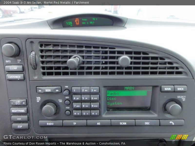 Controls of 2004 9-3 Arc Sedan