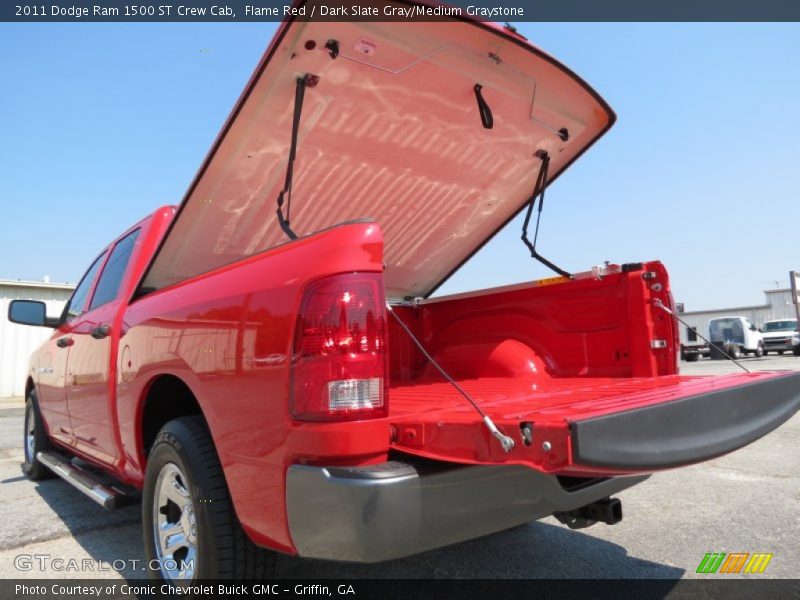 Flame Red / Dark Slate Gray/Medium Graystone 2011 Dodge Ram 1500 ST Crew Cab