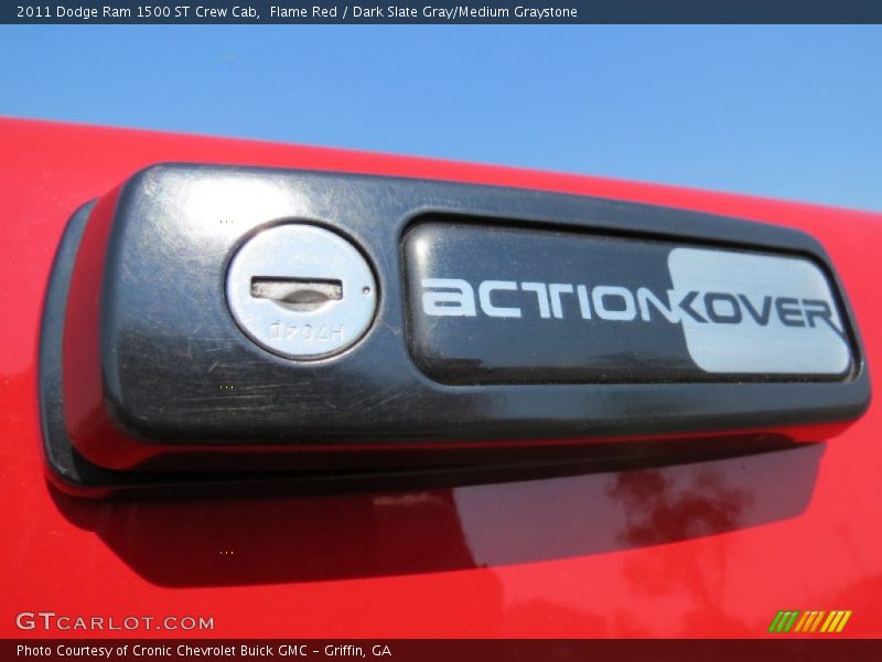 Flame Red / Dark Slate Gray/Medium Graystone 2011 Dodge Ram 1500 ST Crew Cab