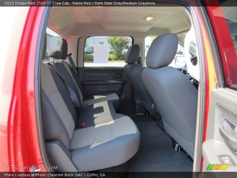 Flame Red / Dark Slate Gray/Medium Graystone 2011 Dodge Ram 1500 ST Crew Cab