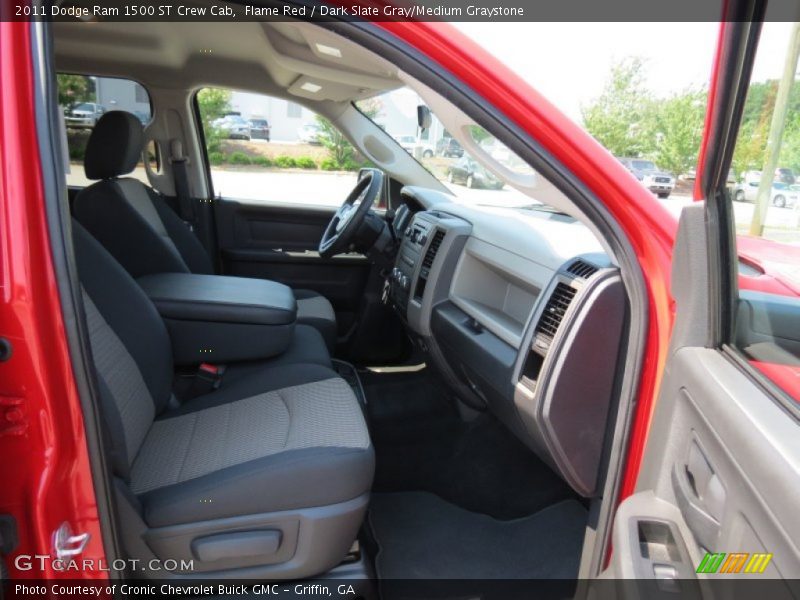 Flame Red / Dark Slate Gray/Medium Graystone 2011 Dodge Ram 1500 ST Crew Cab