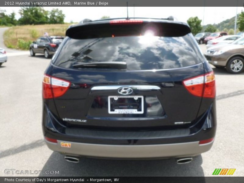Marine Blue / Beige 2012 Hyundai Veracruz Limited AWD