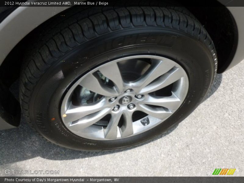 Marine Blue / Beige 2012 Hyundai Veracruz Limited AWD