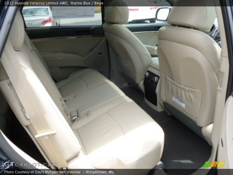 Marine Blue / Beige 2012 Hyundai Veracruz Limited AWD