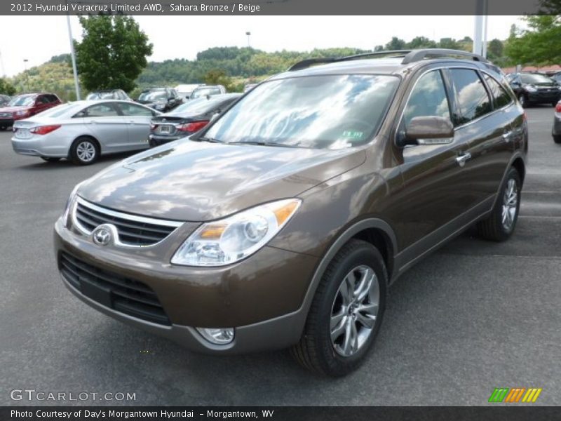 Sahara Bronze / Beige 2012 Hyundai Veracruz Limited AWD