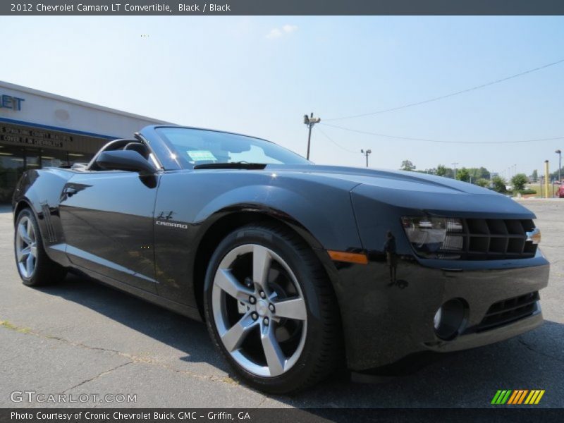 Black / Black 2012 Chevrolet Camaro LT Convertible