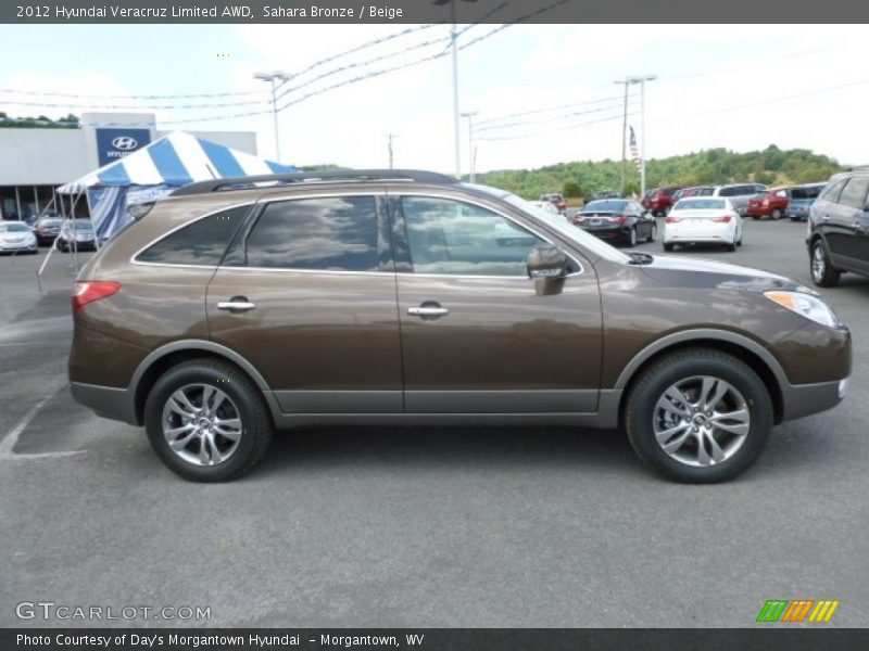 Sahara Bronze / Beige 2012 Hyundai Veracruz Limited AWD