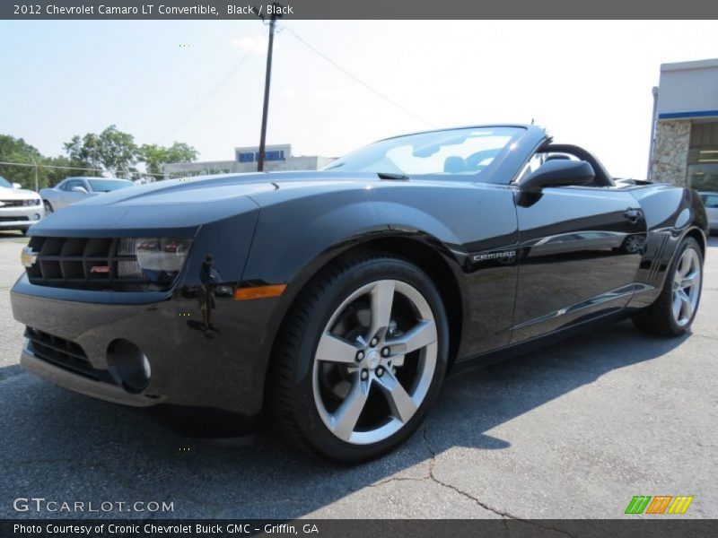 Black / Black 2012 Chevrolet Camaro LT Convertible