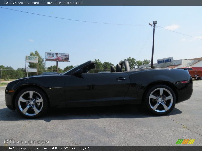 Black / Black 2012 Chevrolet Camaro LT Convertible