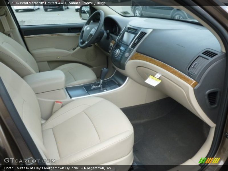 Sahara Bronze / Beige 2012 Hyundai Veracruz Limited AWD