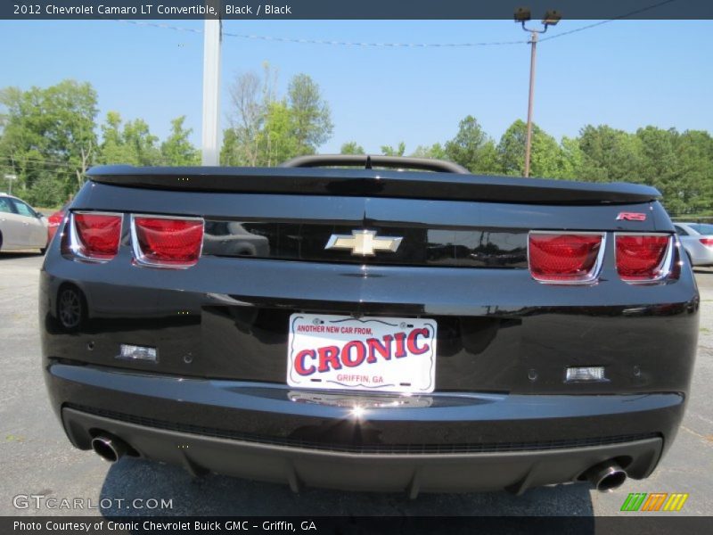 Black / Black 2012 Chevrolet Camaro LT Convertible