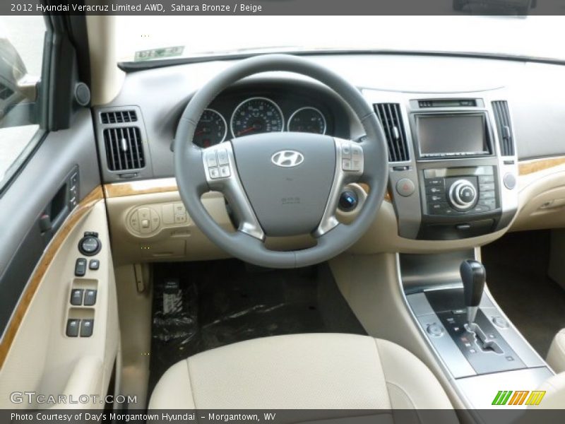 Sahara Bronze / Beige 2012 Hyundai Veracruz Limited AWD