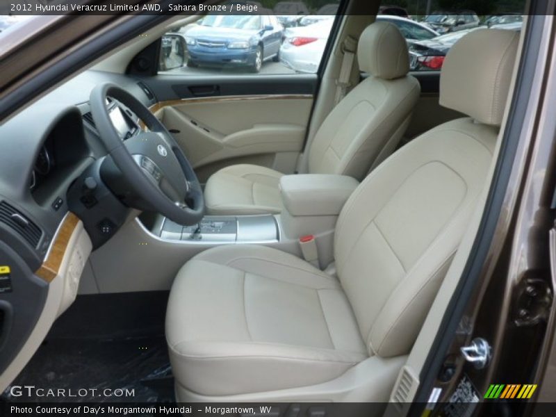 Sahara Bronze / Beige 2012 Hyundai Veracruz Limited AWD