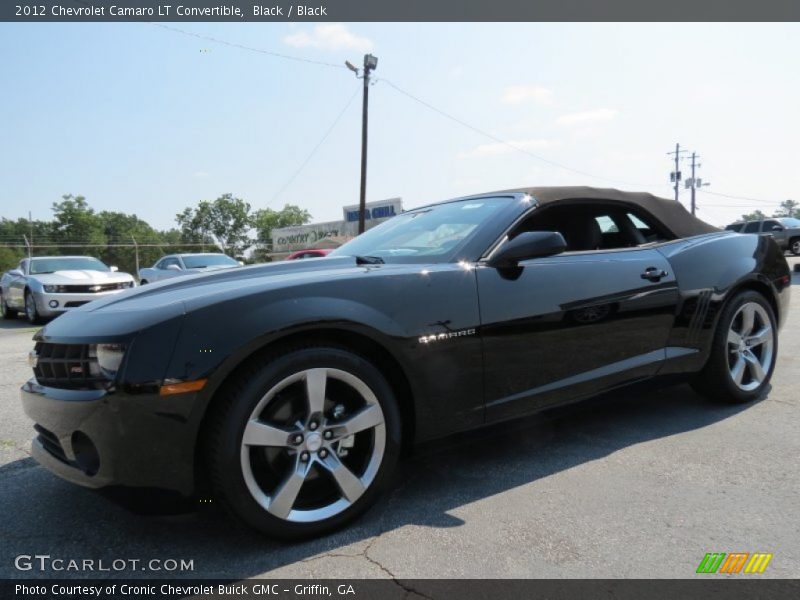 Black / Black 2012 Chevrolet Camaro LT Convertible