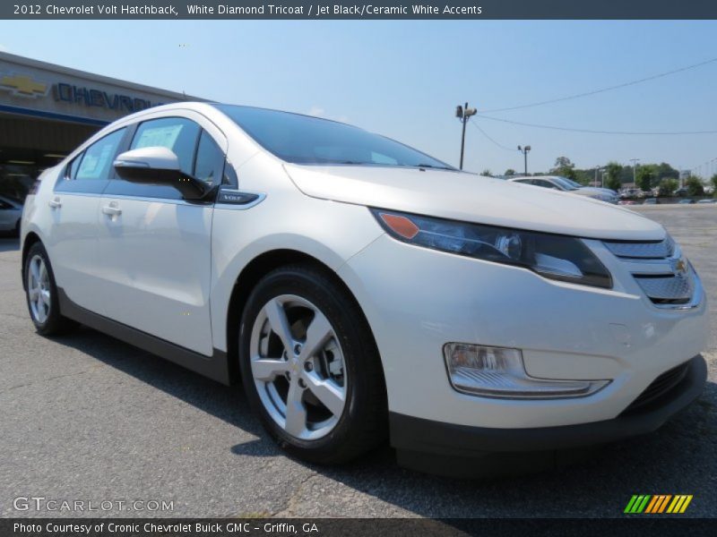 White Diamond Tricoat / Jet Black/Ceramic White Accents 2012 Chevrolet Volt Hatchback