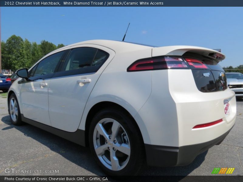 White Diamond Tricoat / Jet Black/Ceramic White Accents 2012 Chevrolet Volt Hatchback