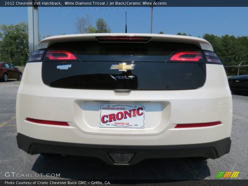 White Diamond Tricoat / Jet Black/Ceramic White Accents 2012 Chevrolet Volt Hatchback