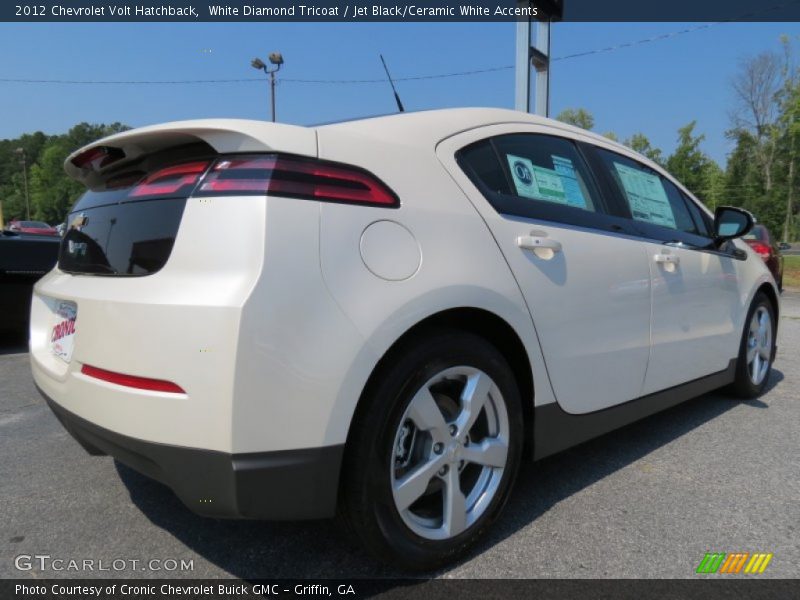 White Diamond Tricoat / Jet Black/Ceramic White Accents 2012 Chevrolet Volt Hatchback