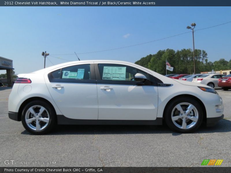 White Diamond Tricoat / Jet Black/Ceramic White Accents 2012 Chevrolet Volt Hatchback