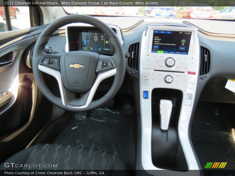 White Diamond Tricoat / Jet Black/Ceramic White Accents 2012 Chevrolet Volt Hatchback