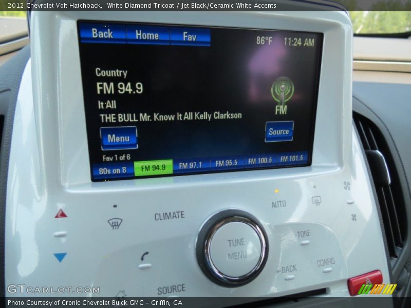 White Diamond Tricoat / Jet Black/Ceramic White Accents 2012 Chevrolet Volt Hatchback