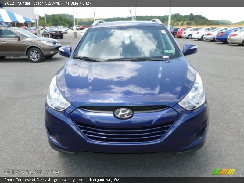 Iris Blue / Black 2012 Hyundai Tucson GLS AWD