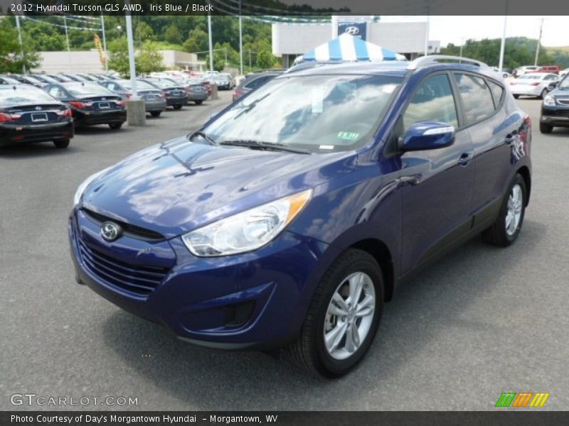 Iris Blue / Black 2012 Hyundai Tucson GLS AWD