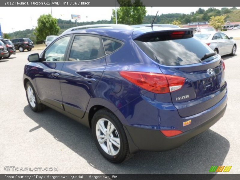 Iris Blue / Black 2012 Hyundai Tucson GLS AWD