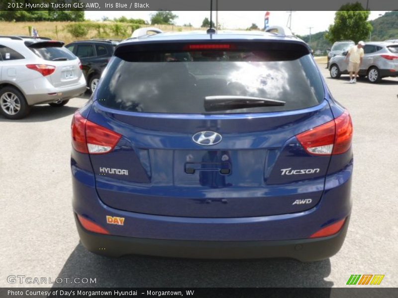 Iris Blue / Black 2012 Hyundai Tucson GLS AWD