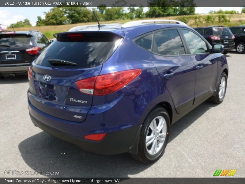 Iris Blue / Black 2012 Hyundai Tucson GLS AWD