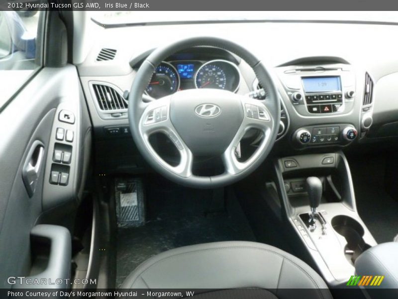 Iris Blue / Black 2012 Hyundai Tucson GLS AWD