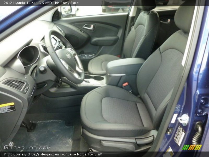 Iris Blue / Black 2012 Hyundai Tucson GLS AWD